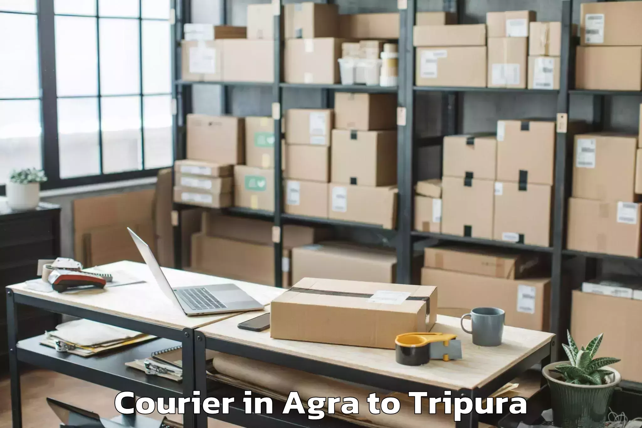 Easy Agra to Hezamara Courier Booking